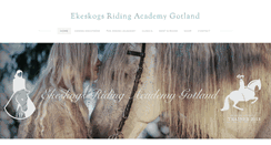 Desktop Screenshot of ekeskogs-ridingacademy.com