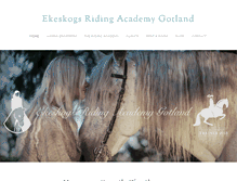 Tablet Screenshot of ekeskogs-ridingacademy.com